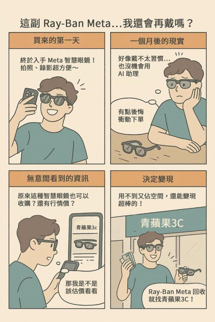 想知道 Ray-Ban Meta 能不能收?這篇帶你了解功能特色與二手市場行情,想賣掉智慧眼鏡前必看!
