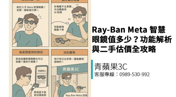 Ray-Ban Meta 是智慧眼鏡還是穿戴潮物？用完怎麼賣？